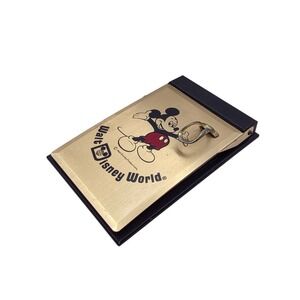 Walt Disney World Mickey Mouse Vintage Notepad Souvenir Autograph Book‎